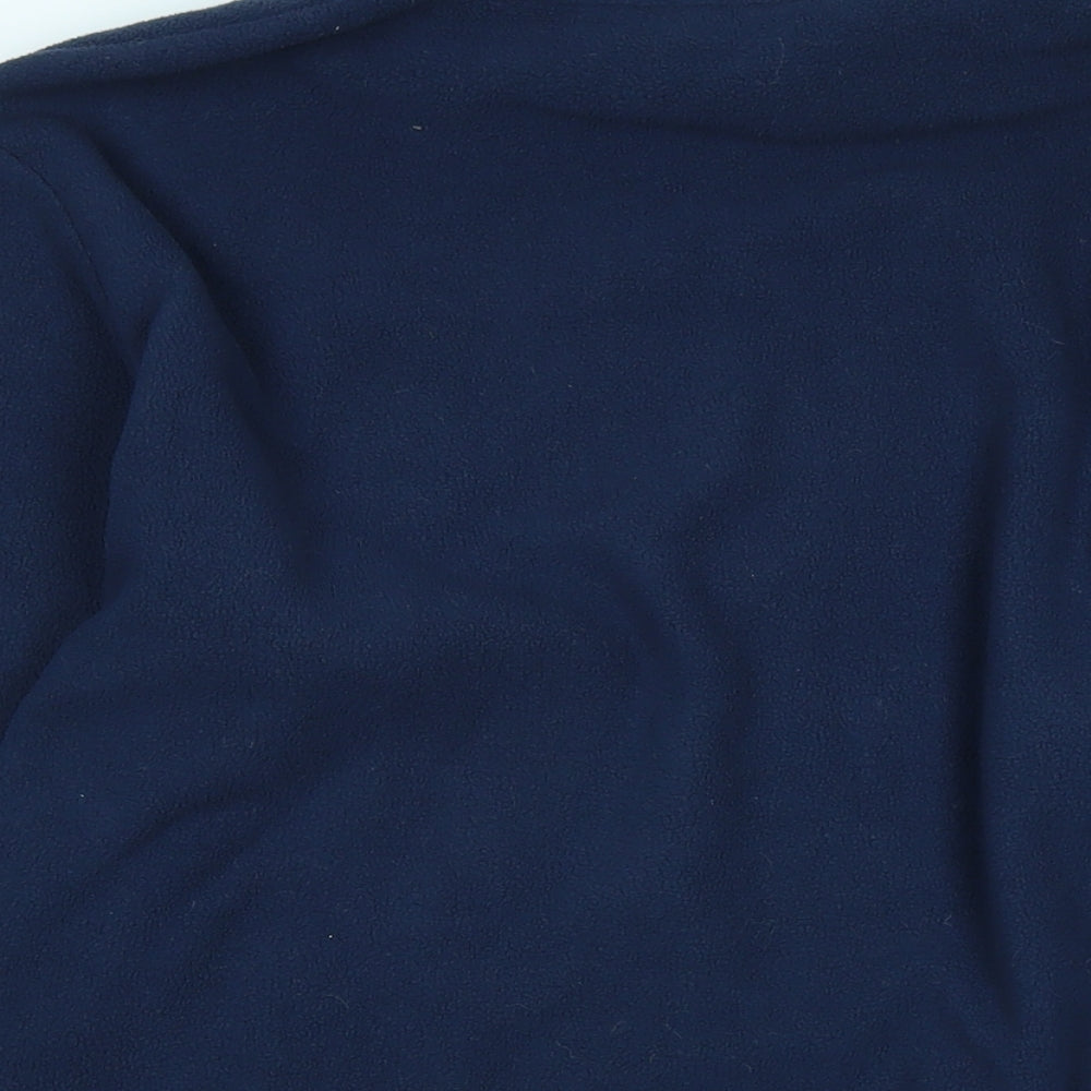 Freedom Trail Mens Blue Polyester Henley Sweatshirt Size M