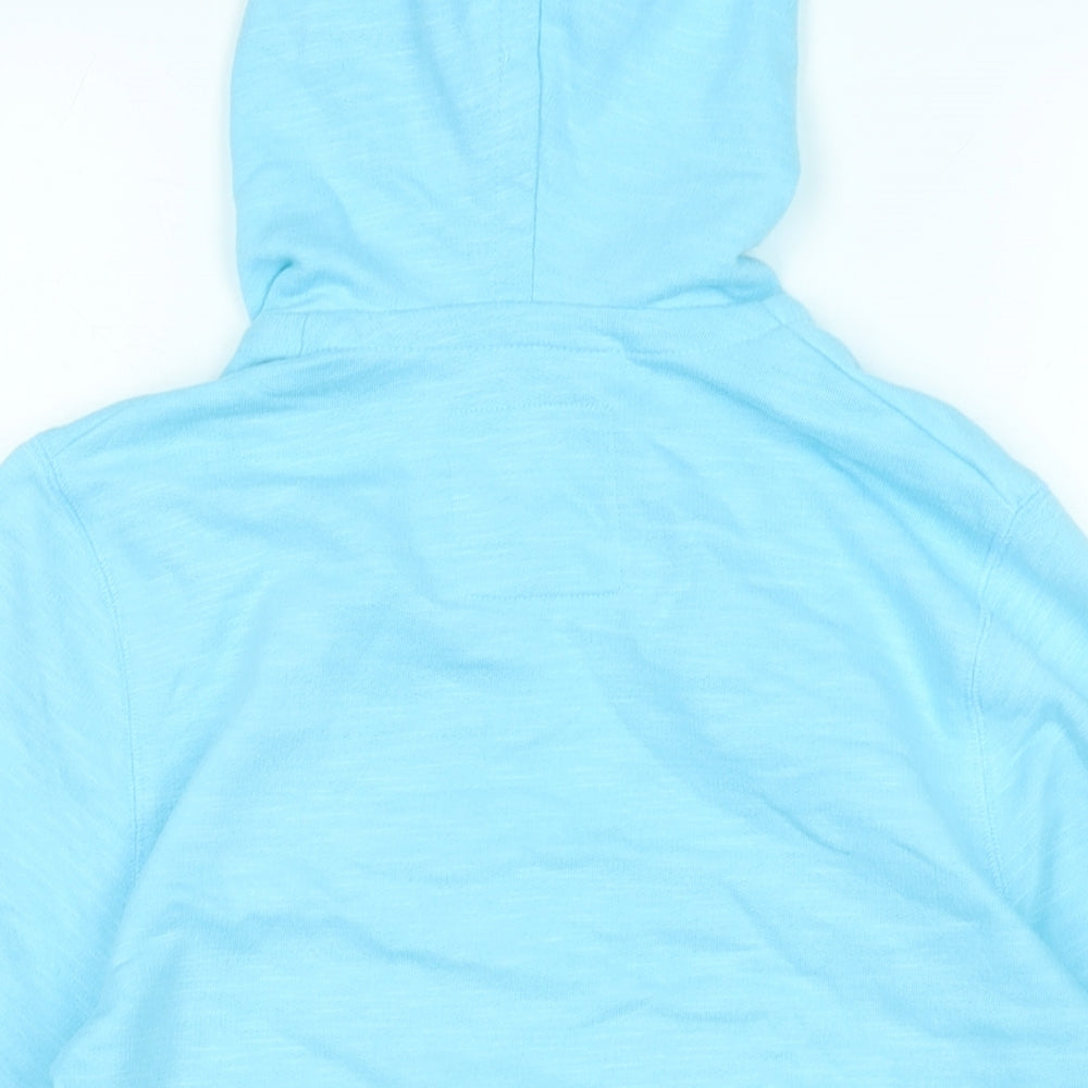 Marks & Spencer Womens Blue Cotton Pullover Hoodie Size 10