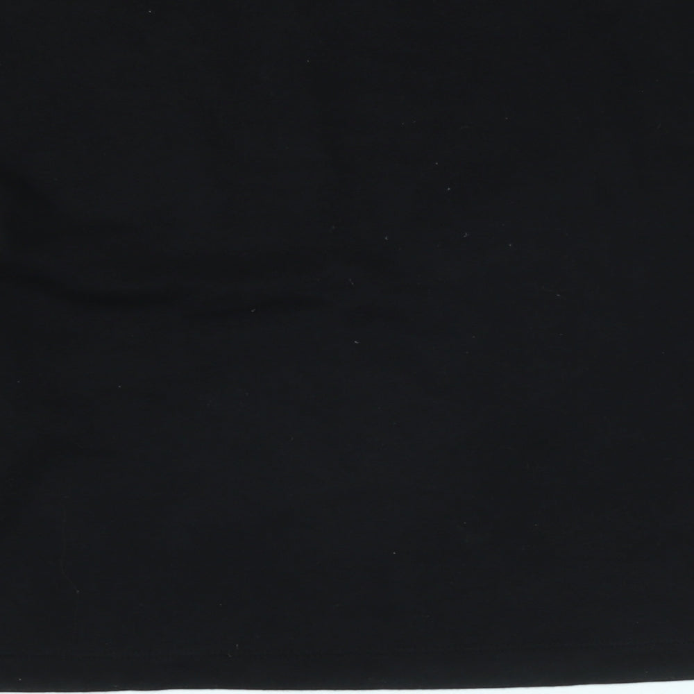 Pull&Bear Womens Black Polyester Pullover Sweatshirt Size L