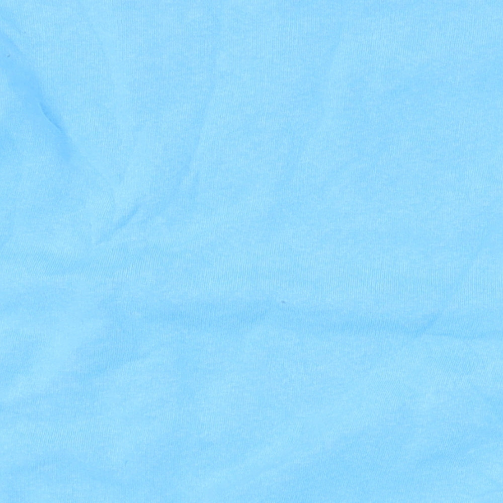Boohoo Womens Blue Cotton Pullover Sweatshirt Size M Pullover