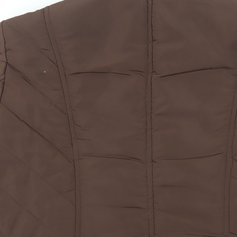 BHS Womens Brown Jacket Size 14 Zip