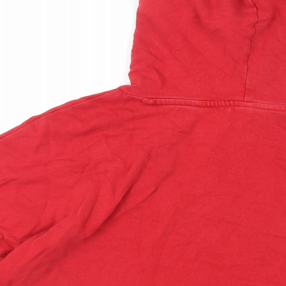 Divided by H&M Womens Red Cotton Pullover Hoodie Size S Pullover - L'Amour Cropped