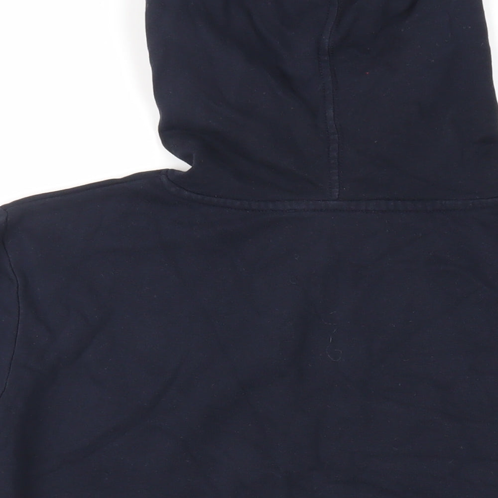 Marks & Spencer Womens Blue Cotton Pullover Hoodie Size S Pullover - Pockets