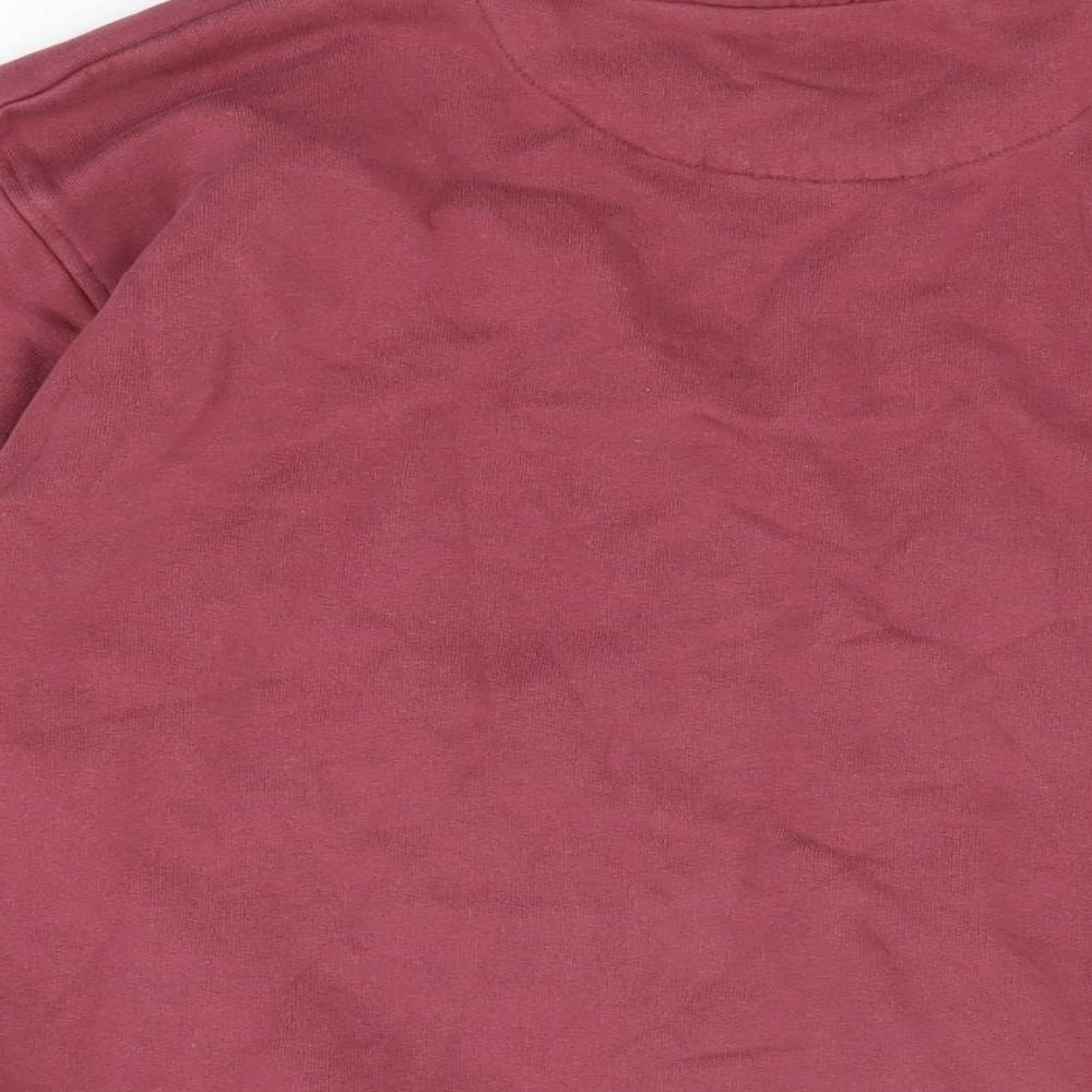 John Lewis Womens Red Cotton Pullover Sweatshirt Size S Pullover