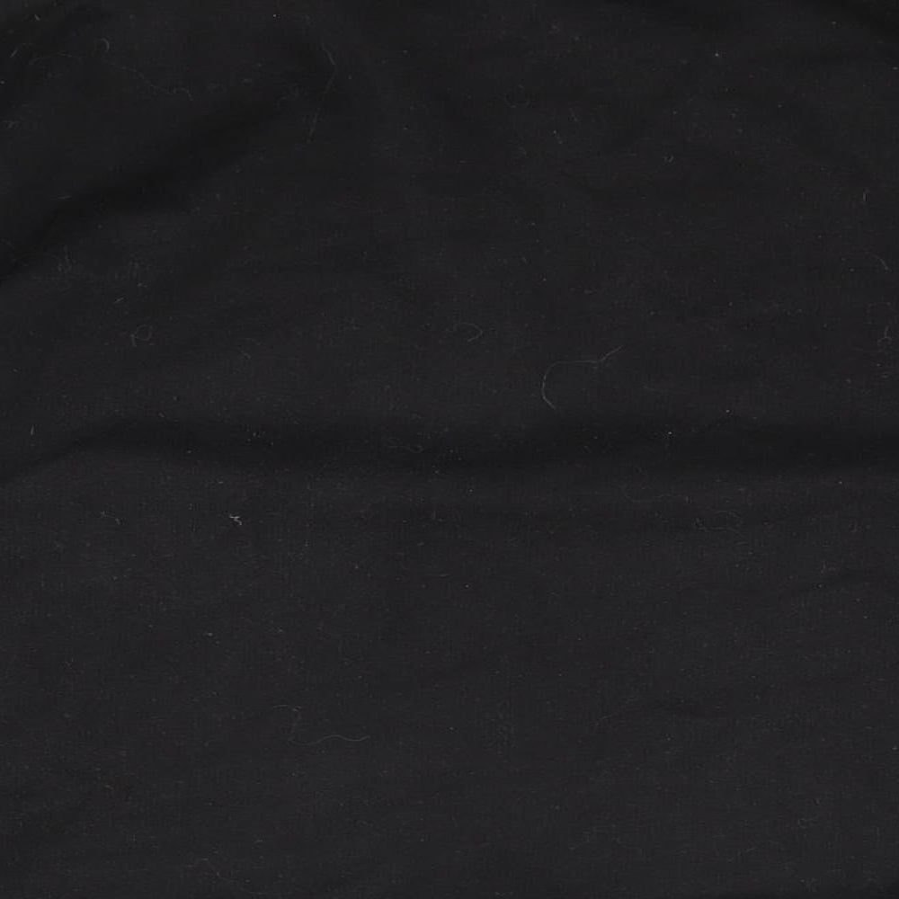 Missguided Womens Black Cotton Pullover Sweatshirt Size 12 Pullover
