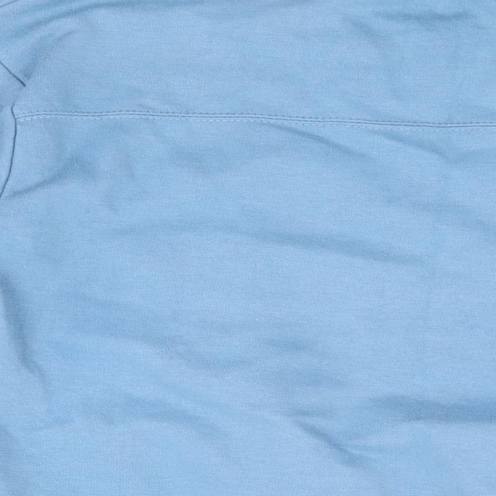 Zara Womens Blue Cotton Pullover Sweatshirt Size M Pullover
