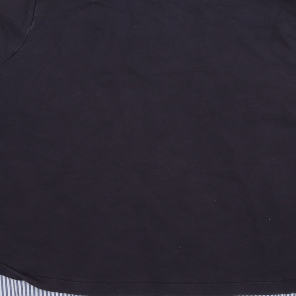 Marks & Spencer Womens Blue Cotton Pullover Sweatshirt Size 10 Pullover
