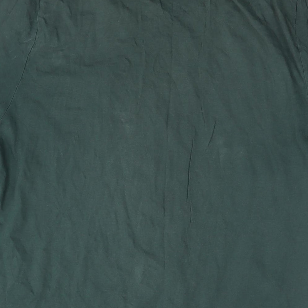 ASOS Mens Green Cotton T-Shirt Size S Round Neck