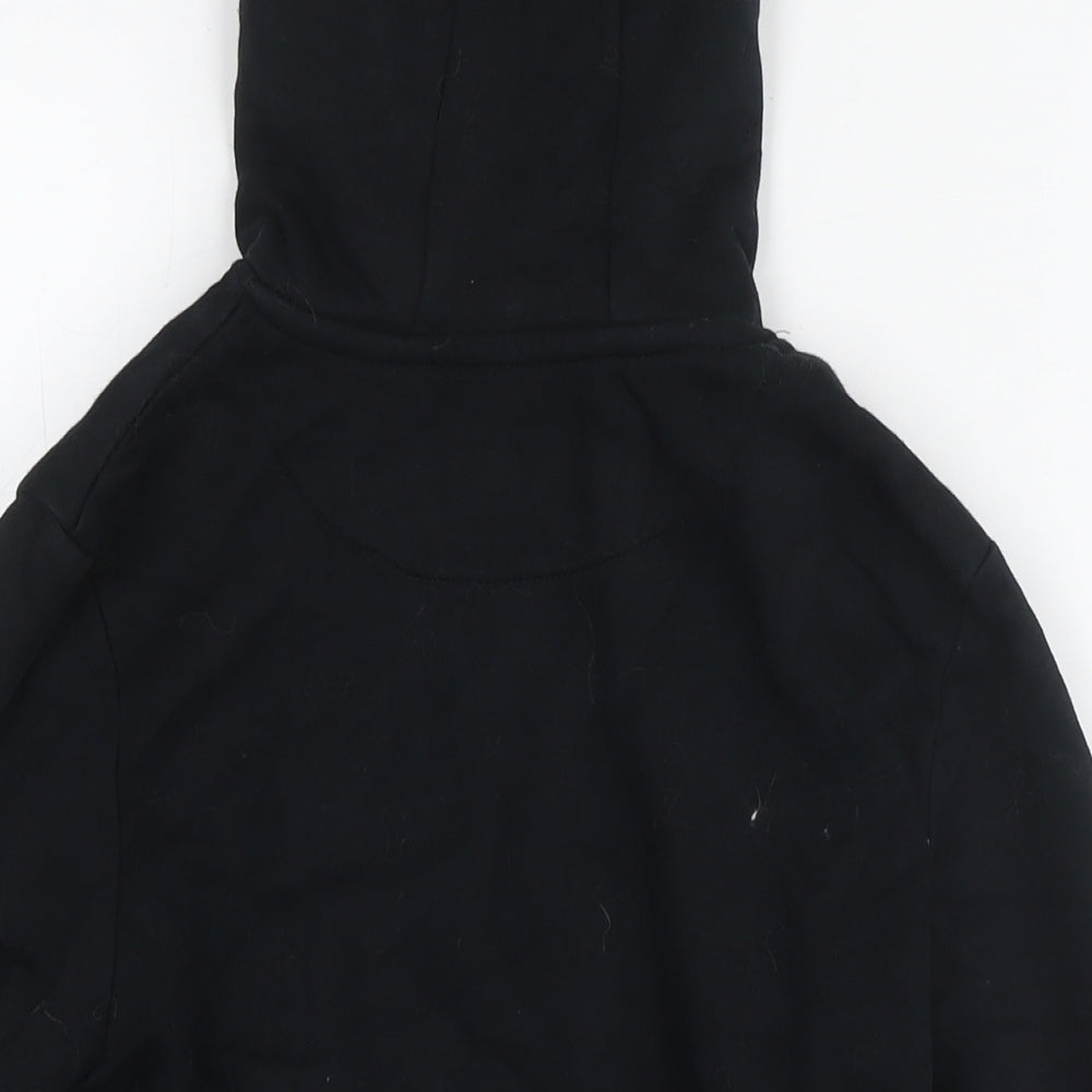 Marks & Spencer Boys Black Cotton Pullover Hoodie Size 10-11 Years Pullover