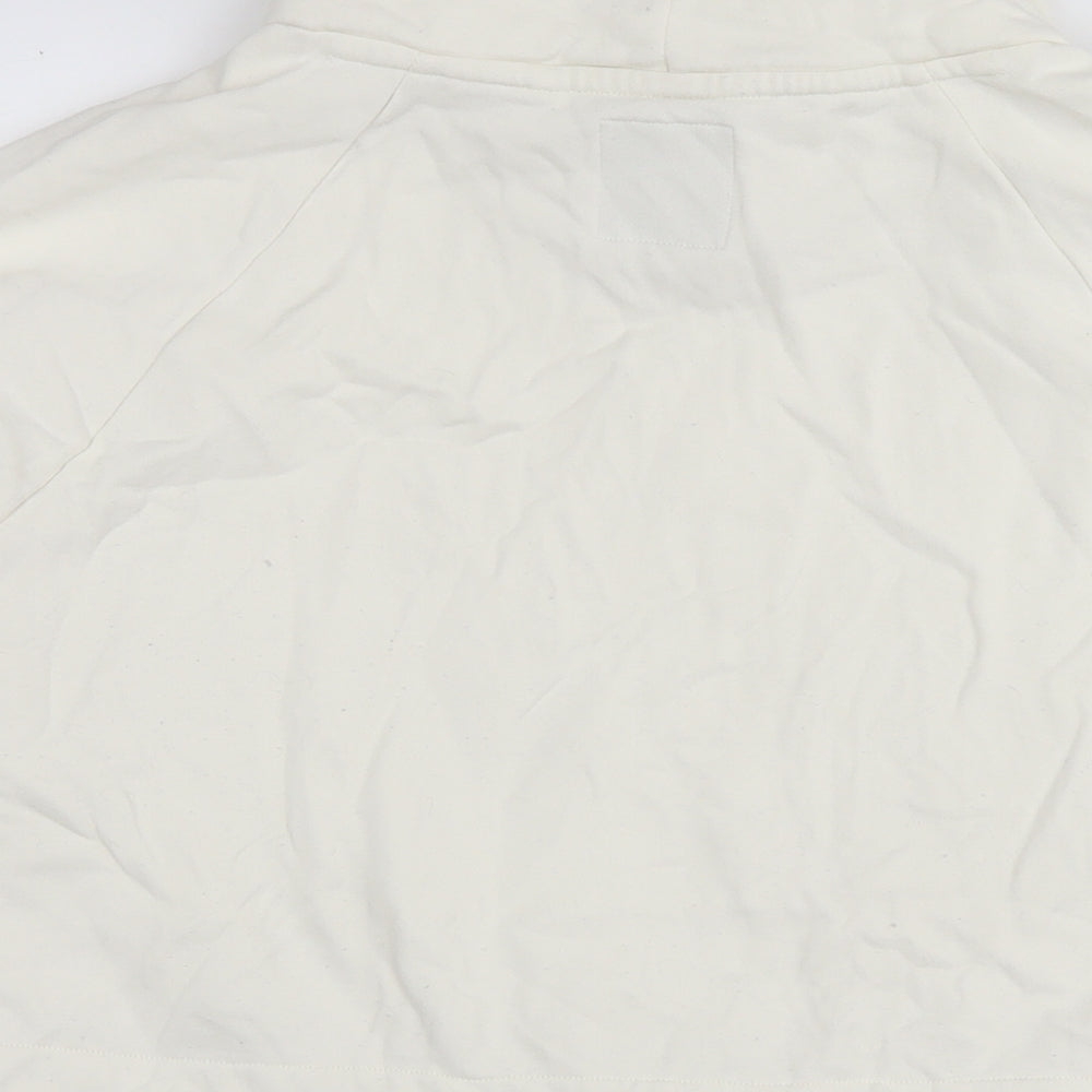 NEXT Womens White Cotton Pullover Sweatshirt Size L Pullover - Tunic