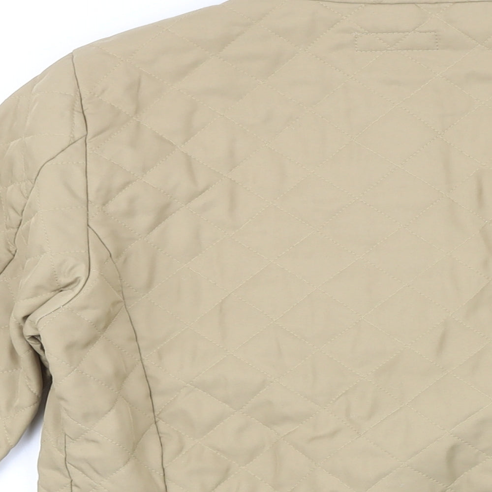 Sandwich Womens Beige Quilted Coat Size M Button