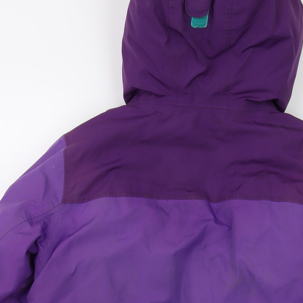 Lands' End Womens Purple Jacket Size 10 Zip