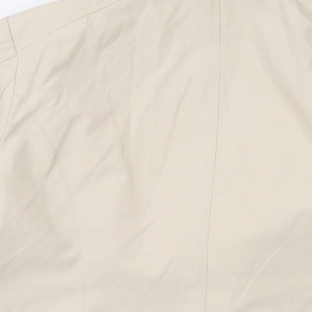 Debenhams Womens Beige Jacket Size 18 Zip