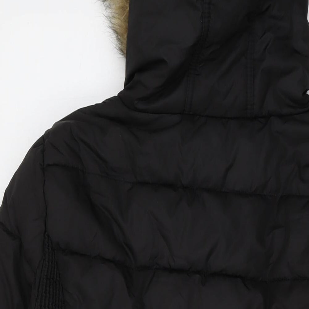 Bonmarché Womens Black Jacket Size 16 Zip
