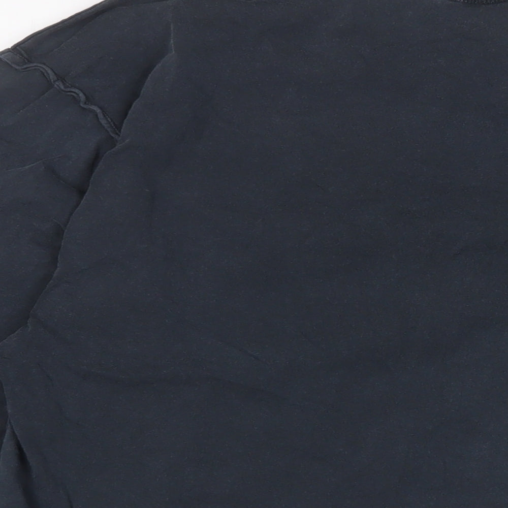 ASOS Womens Blue Cotton Basic T-Shirt Size 8 Crew Neck