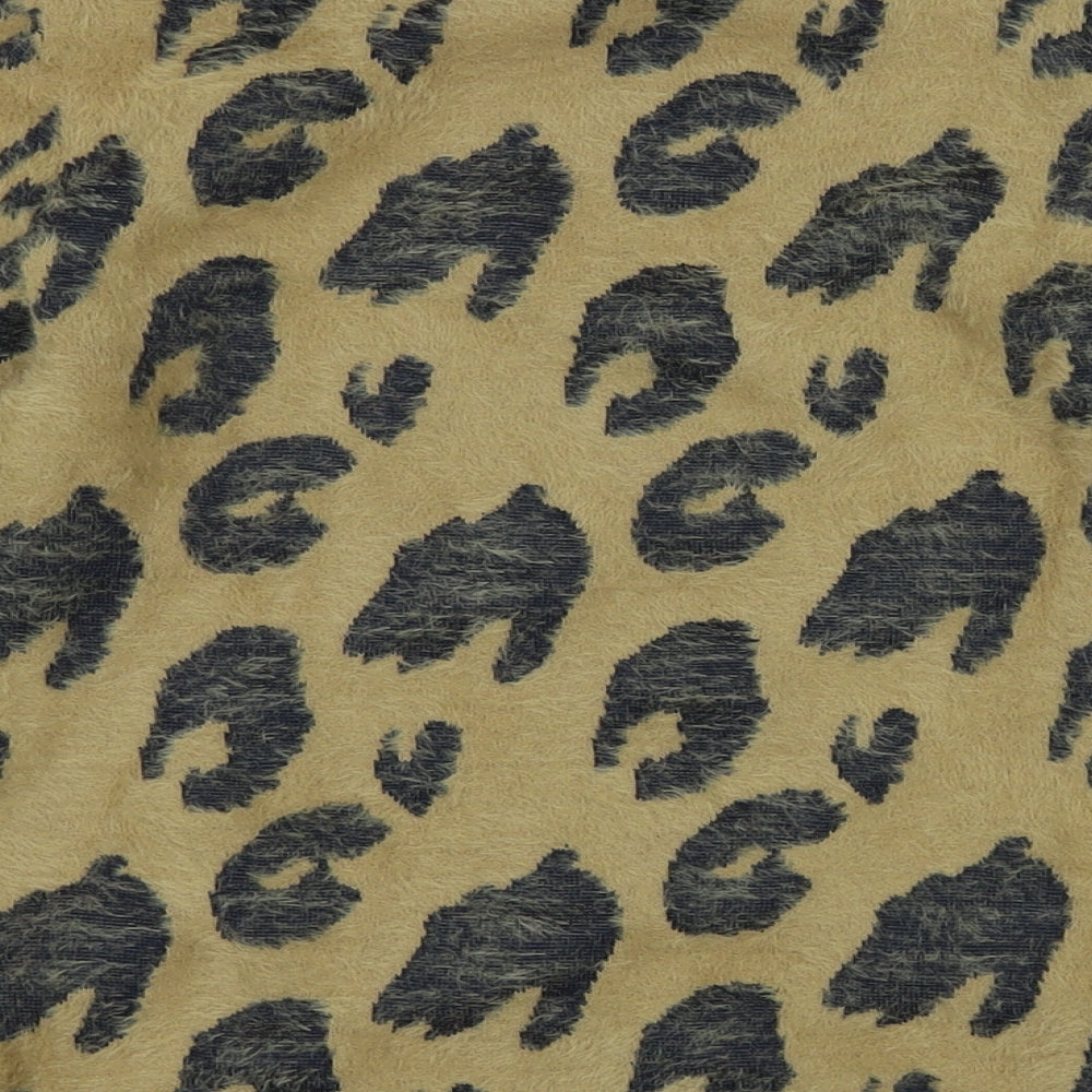 Marks & Spencer Womens Brown Crew Neck Polyester Pullover Jumper Size 6