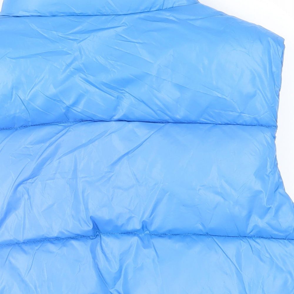 Bershka Womens Blue Gilet Jacket Size S Zip