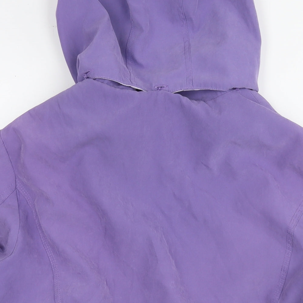 Debenhams Womens Purple Parka Coat Size 16 Zip
