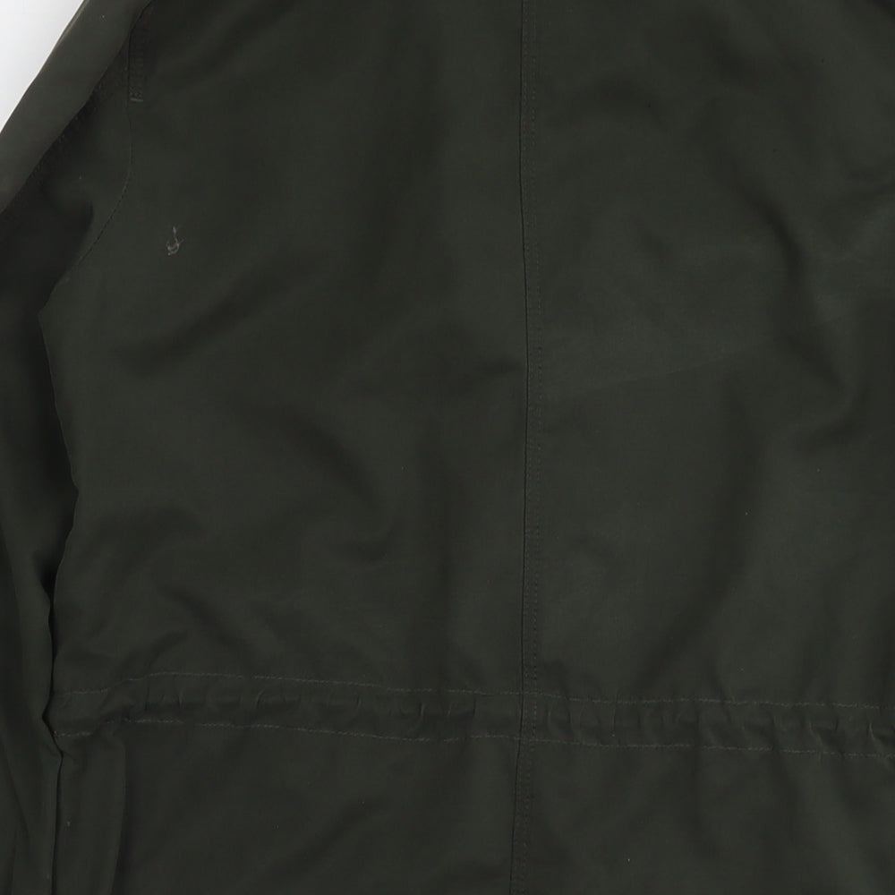 H&M Womens Green Parka Jacket Size 8 Zip