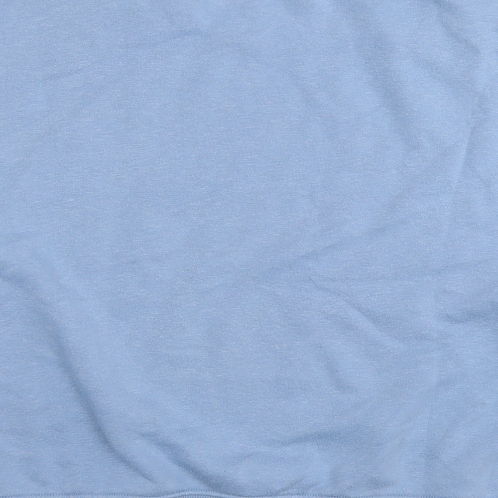 New Look Womens Blue Cotton Pullover Sweatshirt Size M Pullover