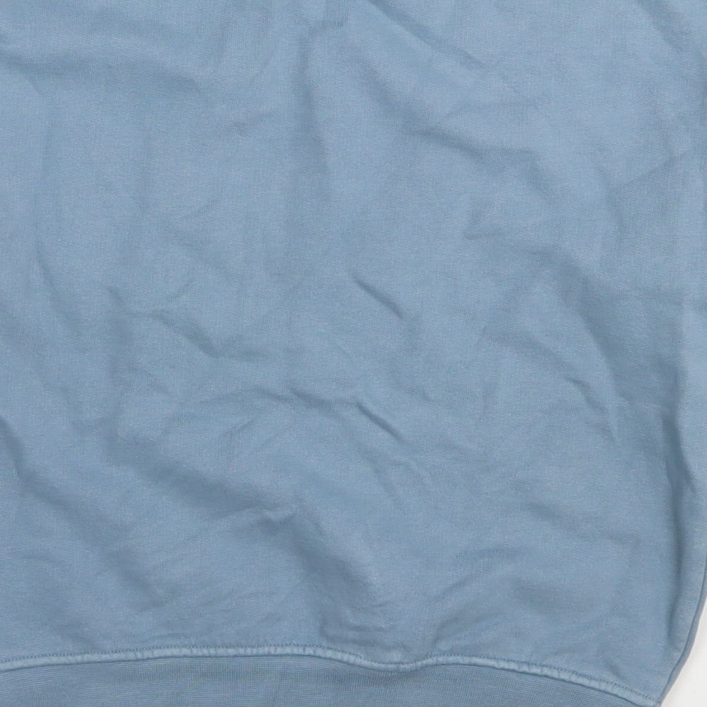 Marks & Spencer Boys Green Cotton Pullover Sweatshirt Size 7-8 Years Pullover