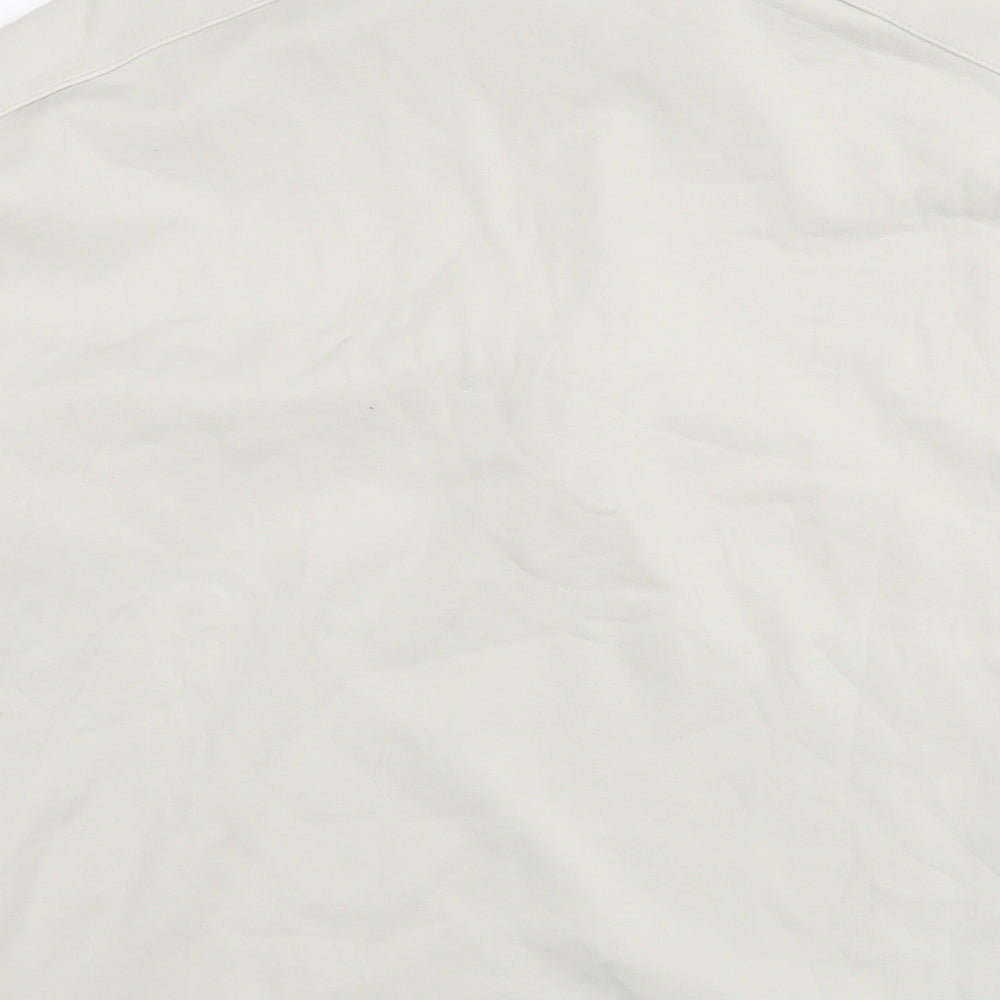 Mango Mens Ivory Cotton Pullover Sweatshirt Size S