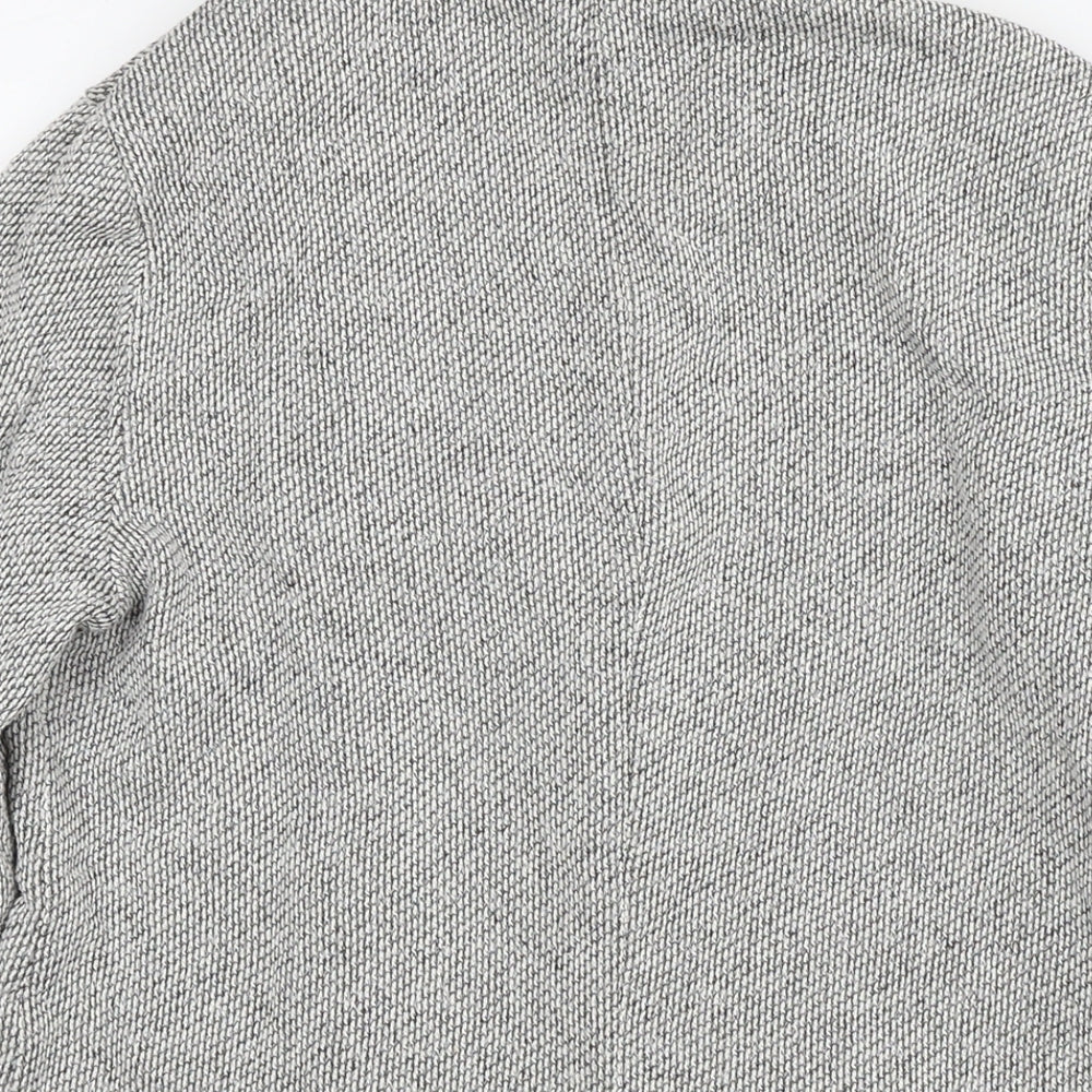Topshop Womens Grey Kimono Jacket Size 8 Zip