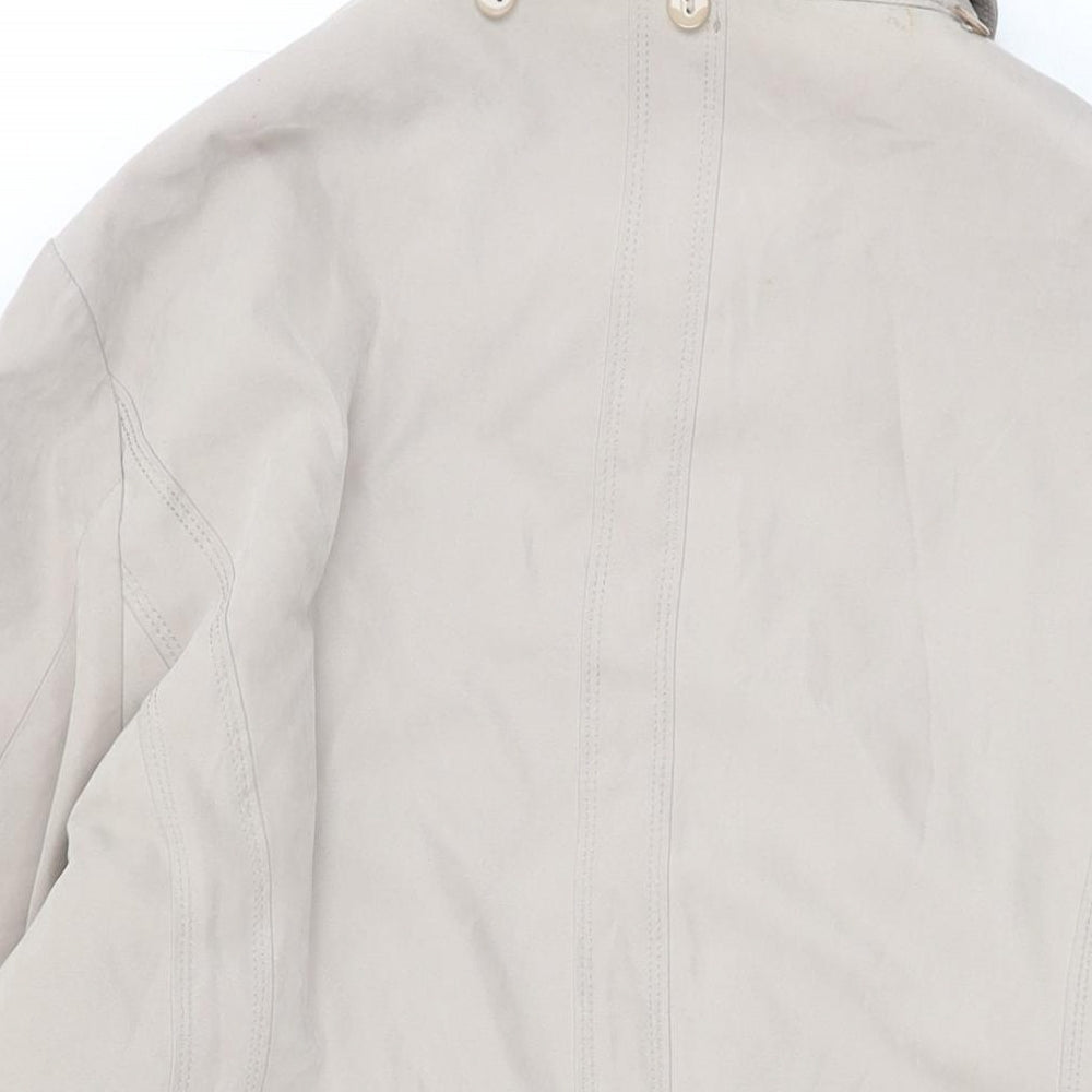 Eliza Gray Womens Grey Overcoat Coat Size 16 Zip