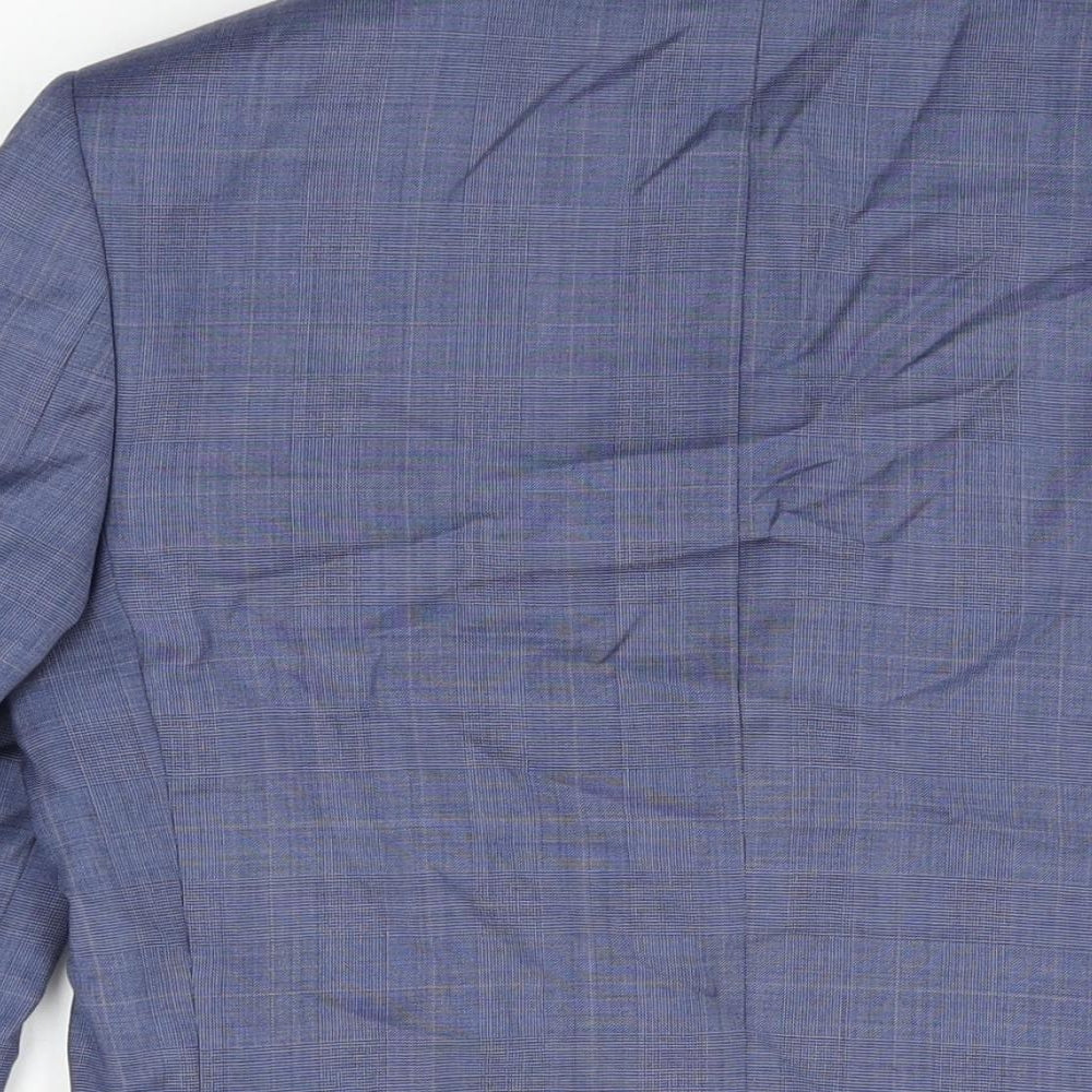 Marks & Spencer Mens Blue Polyester Jacket Suit Jacket Size 36 Regular