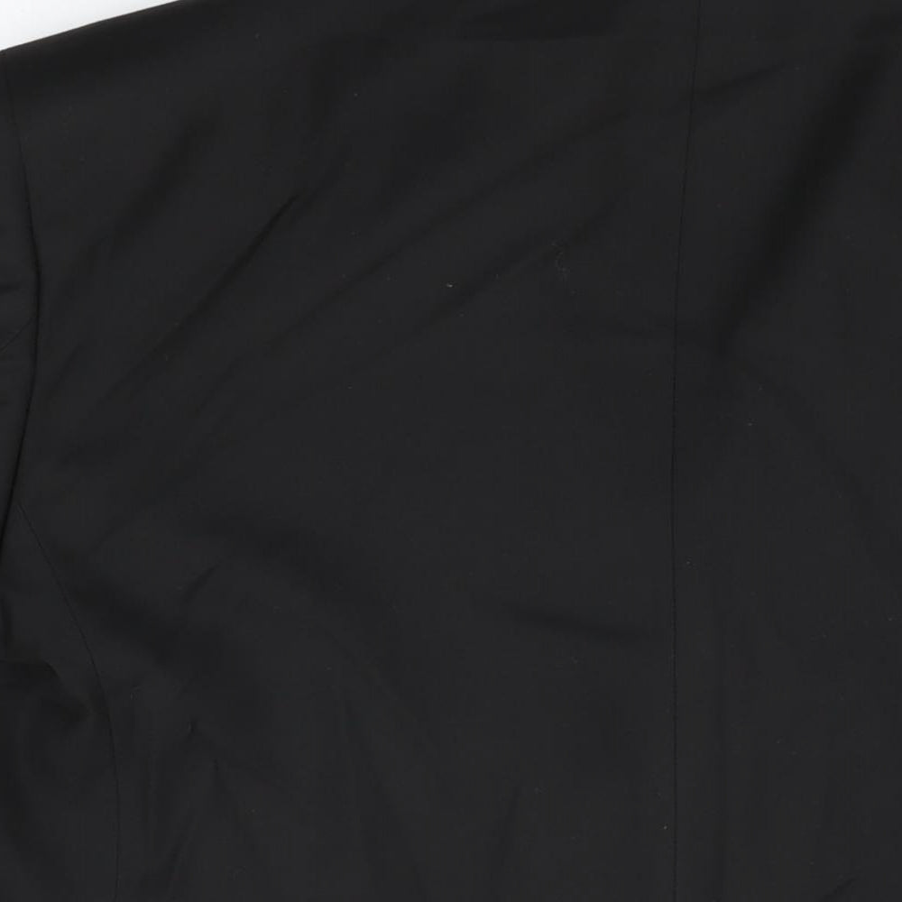 Marks & Spencer Mens Black Polyester Jacket Suit Jacket Size 44 Regular