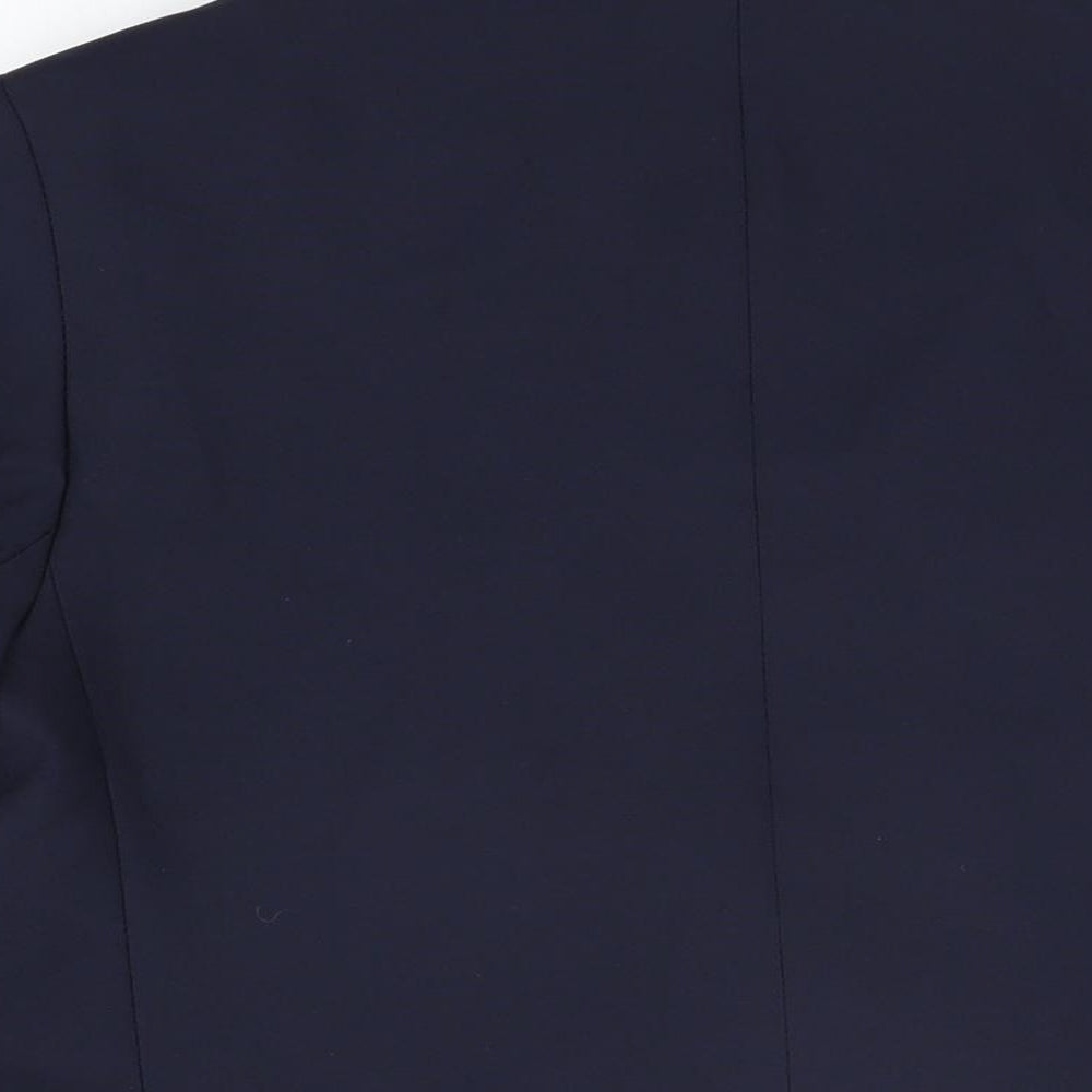 St Michael Womens Blue Jacket Blazer Size 14 Button