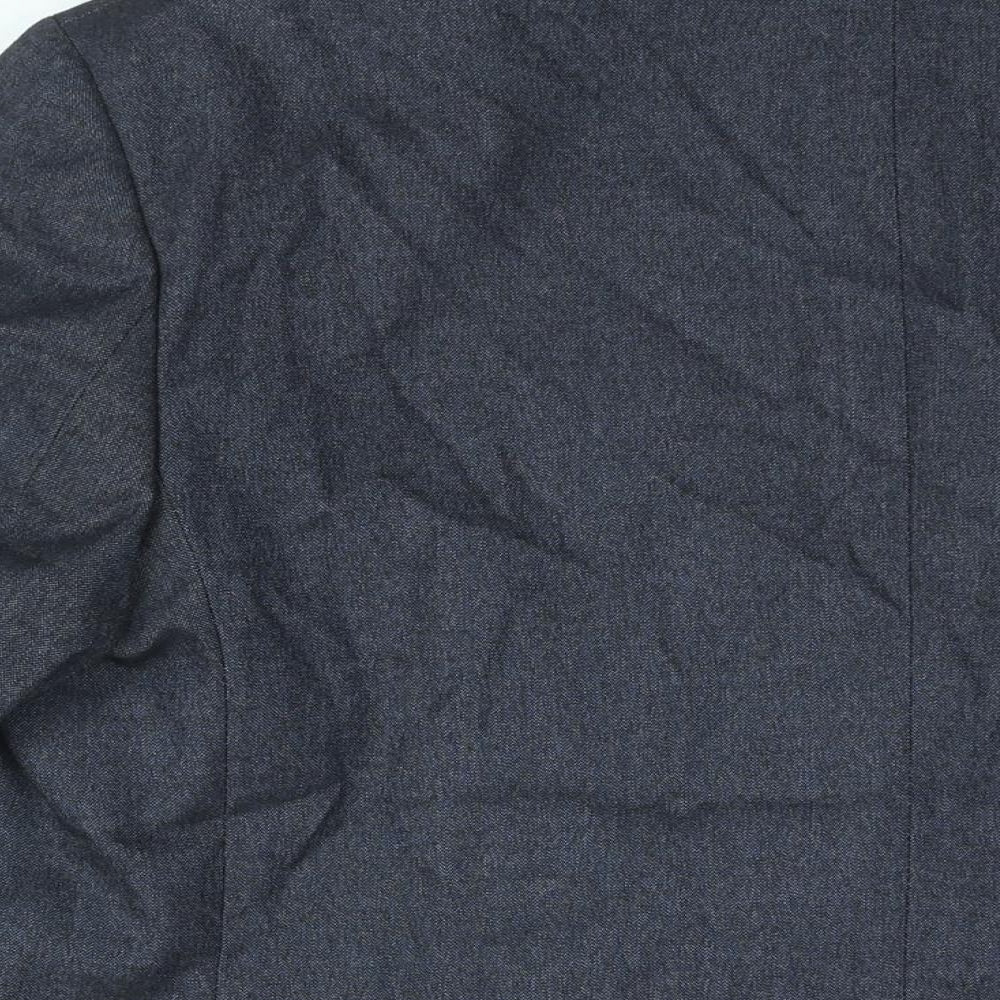 Marks & Spencer Mens Black Polyester Jacket Suit Jacket Size 44 Regular