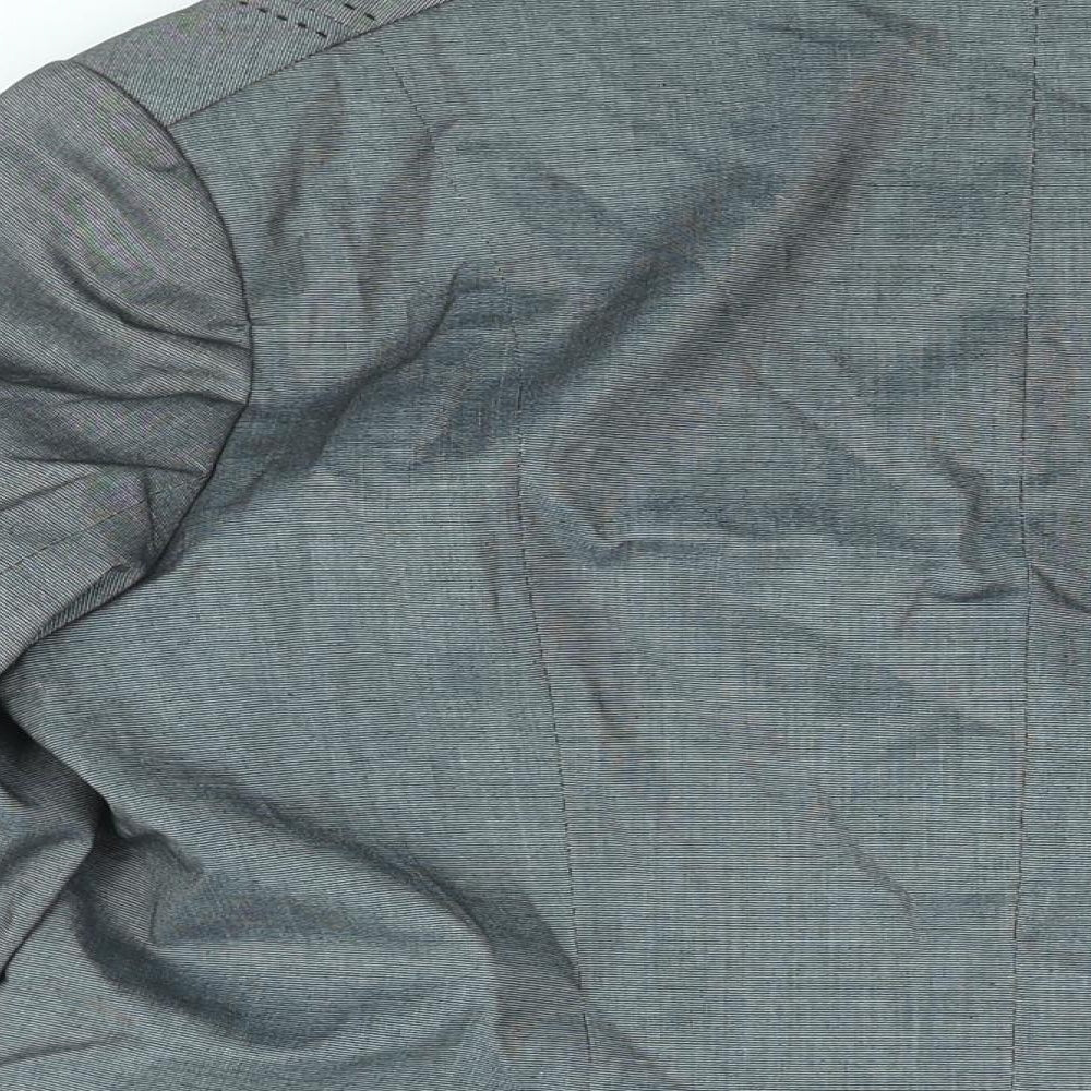 Debenhams Womens Grey Jacket Blazer Size 18 Button