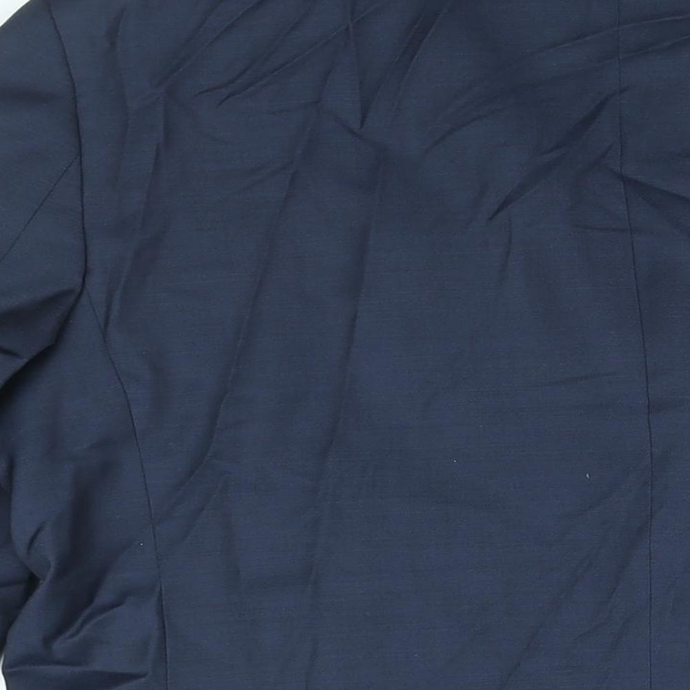 Marks & Spencer Mens Blue Wool Jacket Suit Jacket Size 44 Regular