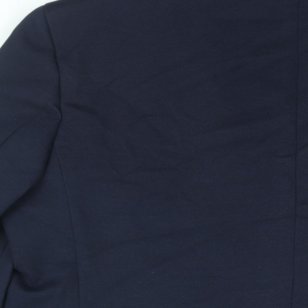 Marks & Spencer Mens Blue Polyamide Jacket Suit Jacket Size 44 Regular