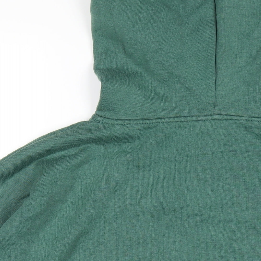 New Look Womens Green Polyester Pullover Hoodie Size 10 Pullover