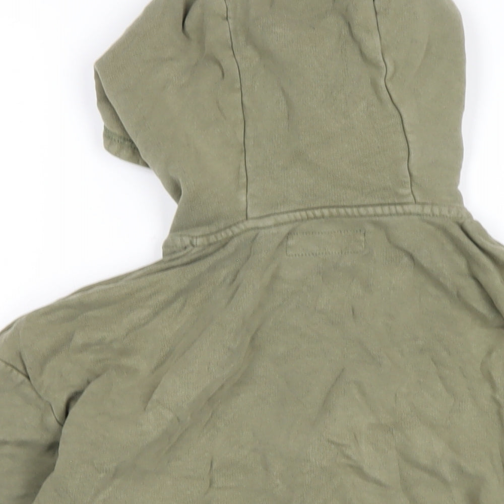 Next Boys Green Cotton Full Zip Hoodie Size 10 Years Zip