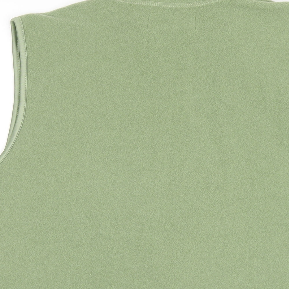 EWM Womens Green Quilted Waistcoat Size 18 Zip