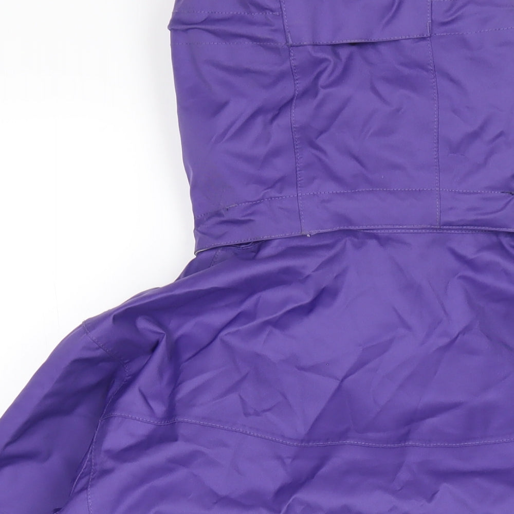 Summit Womens Purple Rain Coat Coat Size 12 Zip