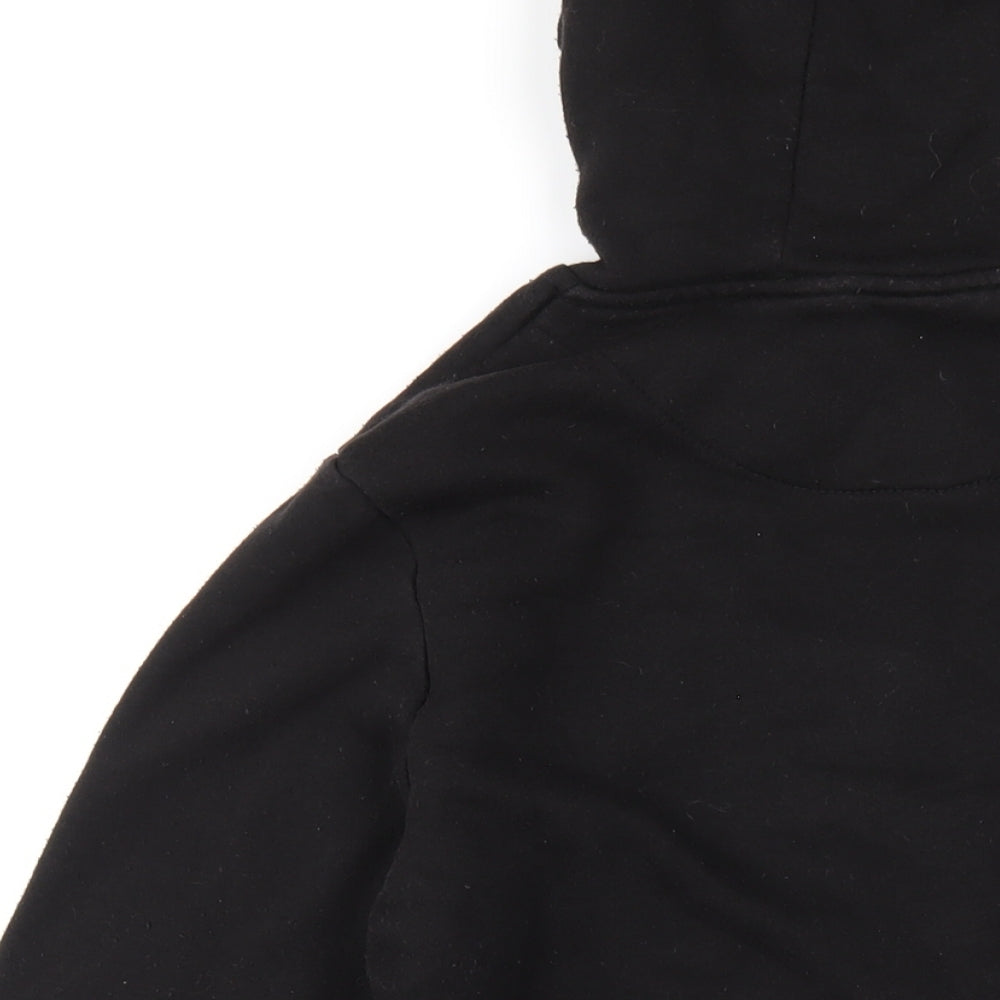 Stranger Things Womens Black Cotton Pullover Hoodie Size S Pullover