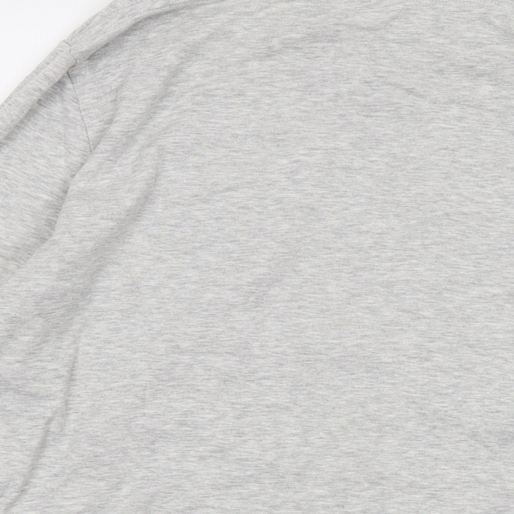 Cotton Traders Womens Grey Polyester Basic T-Shirt Size 20 Square Neck
