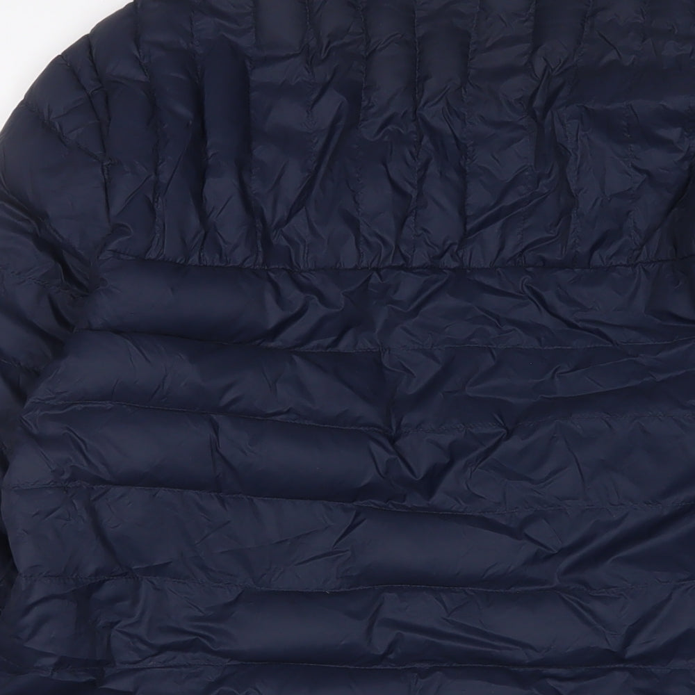 Marks & Spencer Mens Blue Puffer Jacket Jacket Size S Zip