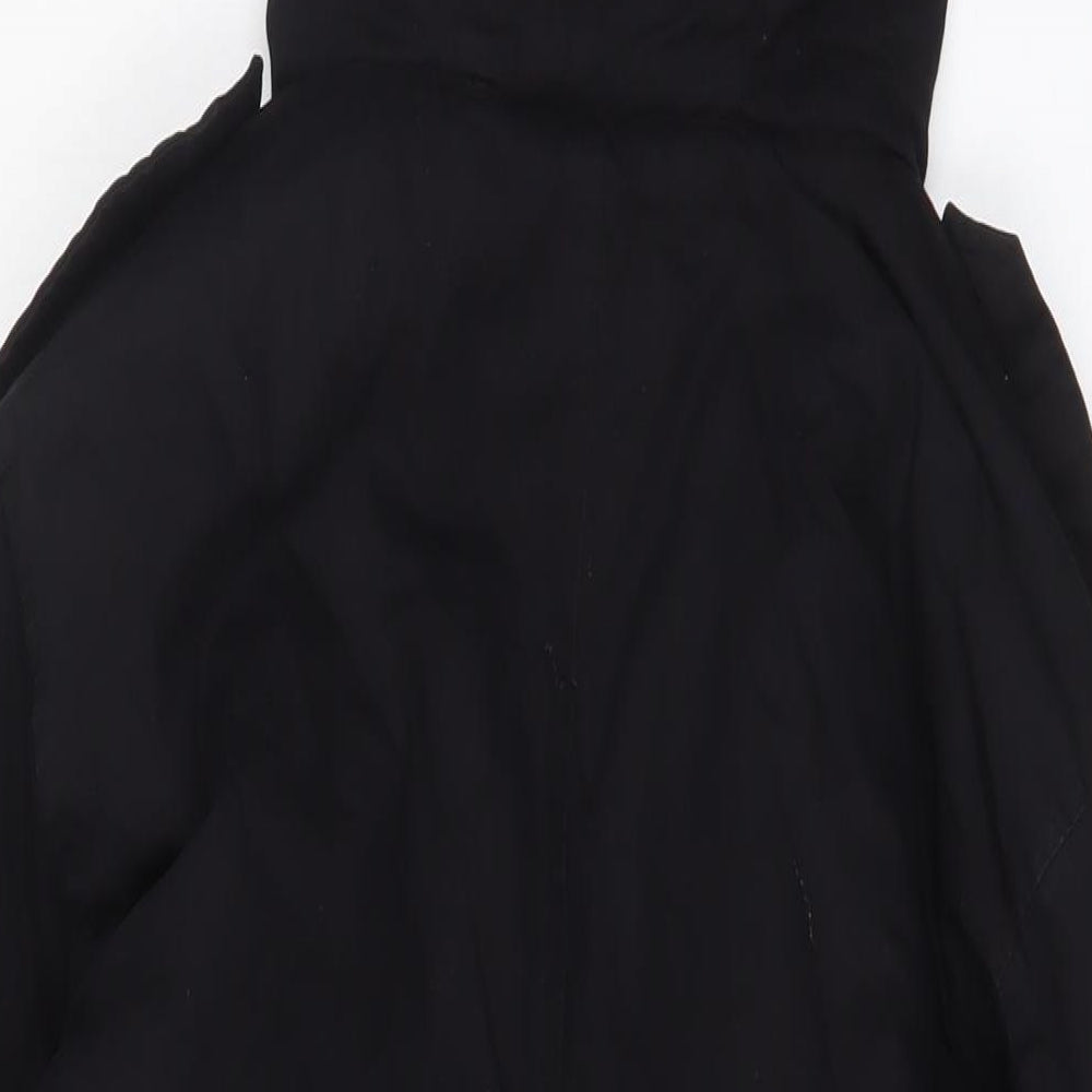 Boohoo Womens Black Jacket Coat Size 6 Zip
