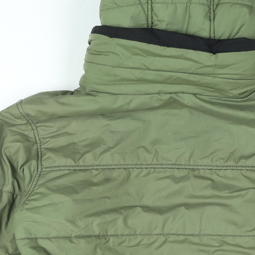 Didriksons Boys Green Puffer Jacket Coat Size 13 Years Zip