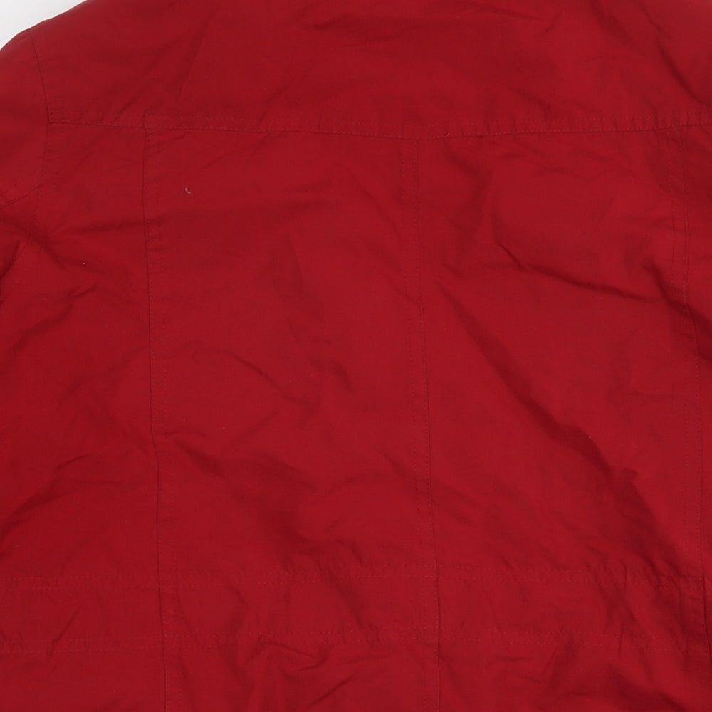 BHS Womens Red Parka Jacket Size 10 Zip