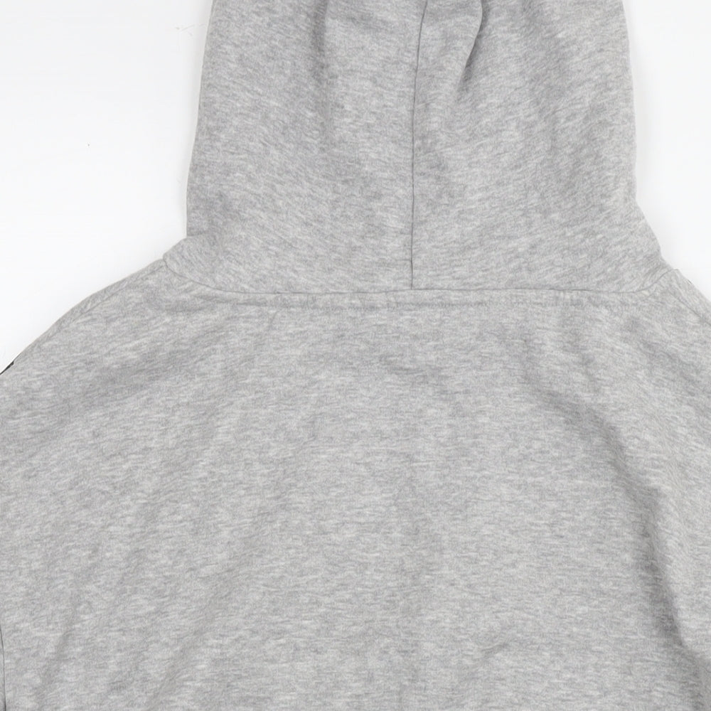 NEXT Womens Silver Cotton Pullover Hoodie Size S Pullover - Leopard detail