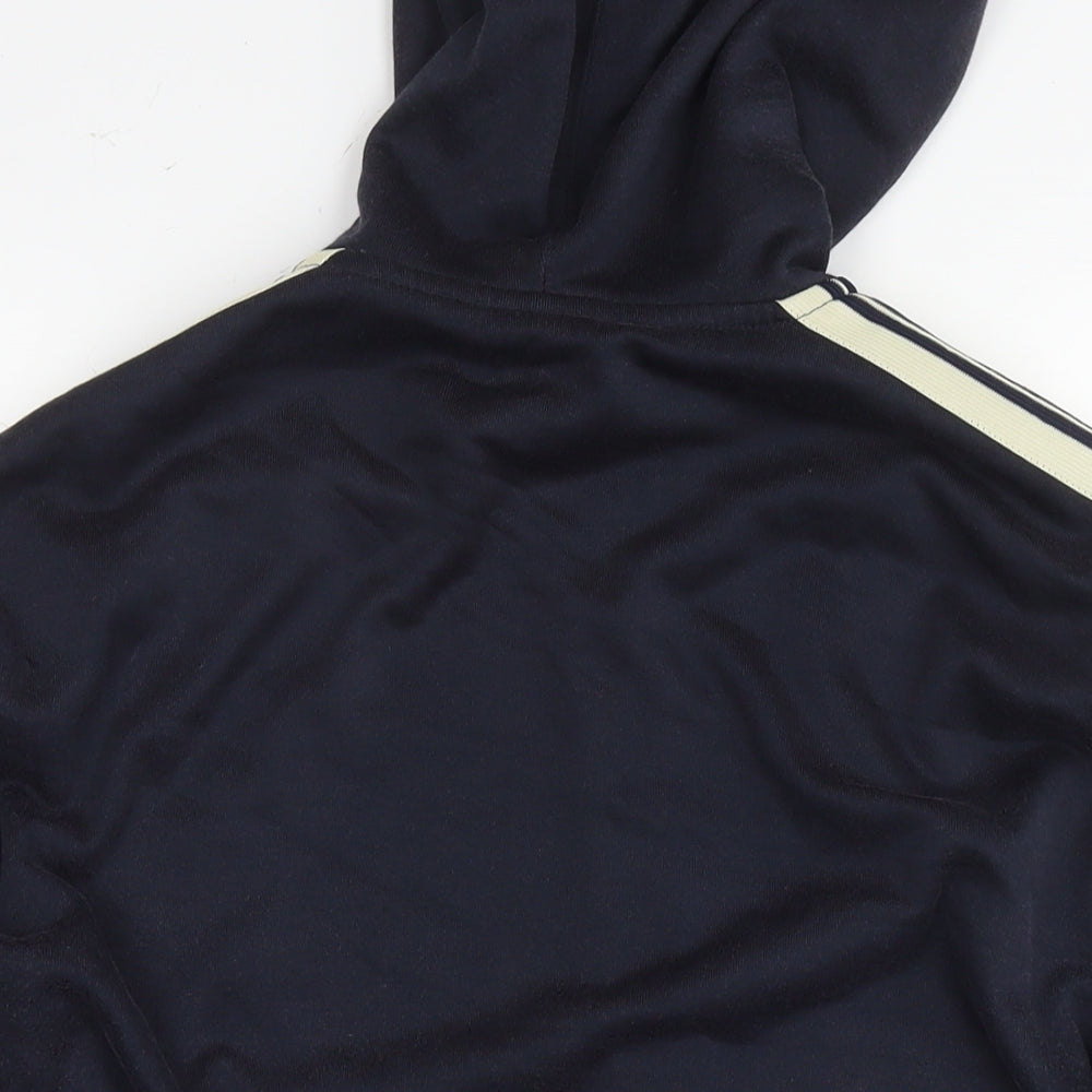 Next Mens Black Cotton Full Zip Hoodie Size L