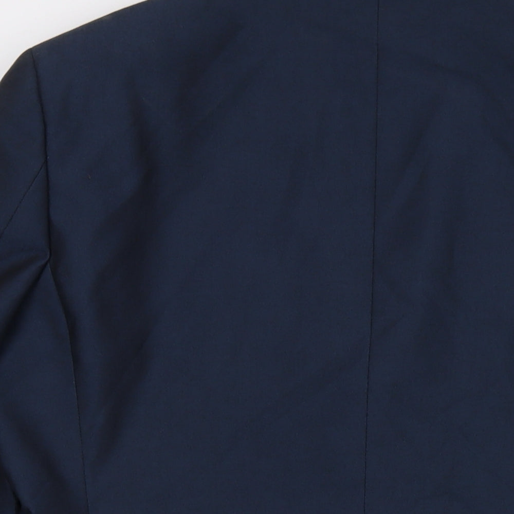 NEXT Mens Blue Polyester Jacket Suit Jacket Size 40 Regular