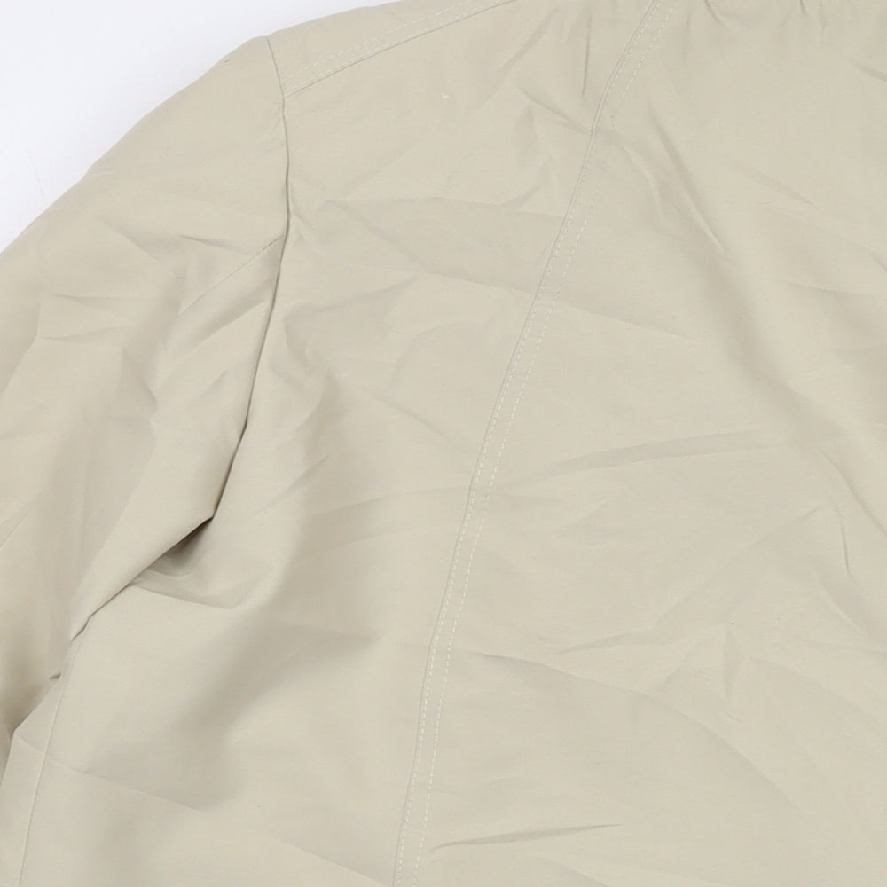 Yazz Womens Beige Jacket Size 12 Button