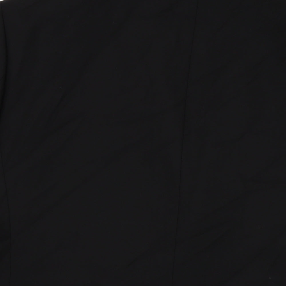 Marks & Spencer Mens Black Polyester Jacket Suit Jacket Size 42 Regular